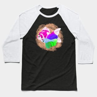 Siamese fighting fish and goldfish Baseball T-Shirt